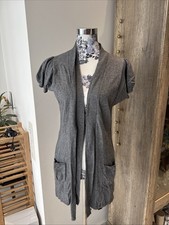 Weste Jacke Strickjacke Grau von Promod für Damen Gr.42