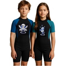 TWF Shorty Neoprenanzug Kinder Jungen Mädchen UV Schwimm Sonne Surfen