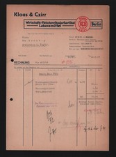 BERLIN, Rechnung 1948, Klaas &