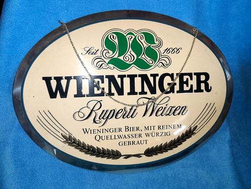 Blechschild brauerei wieninger - blechschild,