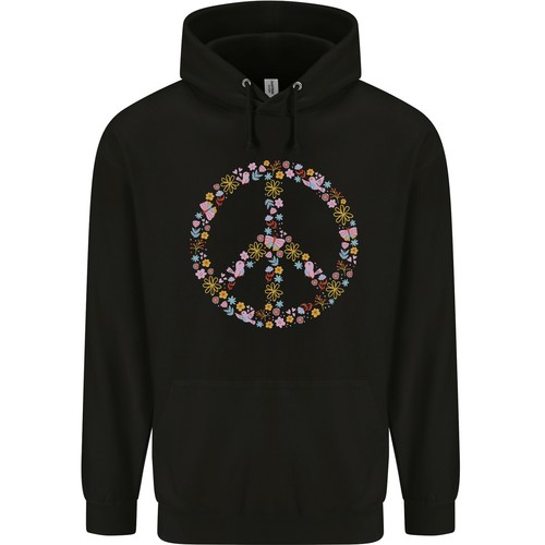 Blumiges friedenssymbol hippie - blumiges,