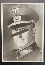 Foto Wk2 Portrait General Kragenspiegel Mütze Widmung Soldat Wehrmacht Bild