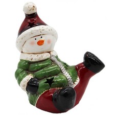 Weihnachtsfigur Schneemann LED