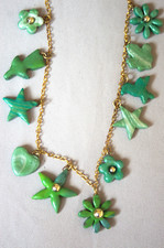 Modeschmuck, Kette mit Charms aus FIMO