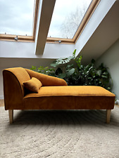 Elegante Recamiere Cordstoff