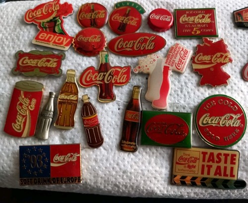 Coca cola pins - coca-cola,