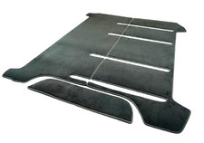 Fußmatte passend für Bus T4 Multivan Gastraum Schienen System Premium Velours