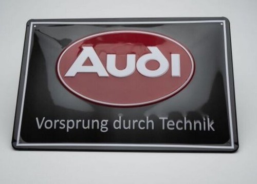 Audi blechschild oval - audi,