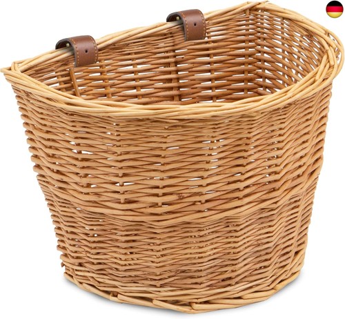 Wicker bike basket - basket, cargo