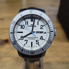 FORTIS B-42 Marine Master Automatik Day Date Weiß Herrenuhr B42 Marinemaster