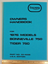 Triumph owners handbook for - owners,