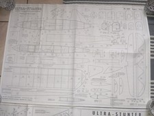 Graupner Ultra Stunter Bauplan 2 Blatt Nr.1297