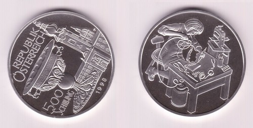 500 schilling silber münze - 500,