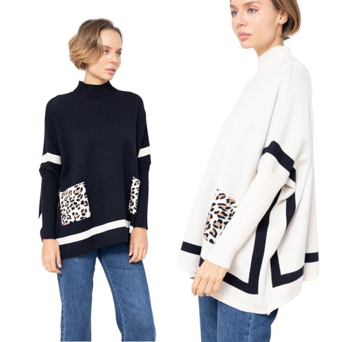 Oversize damen poncho - oversize, poncho-mantel