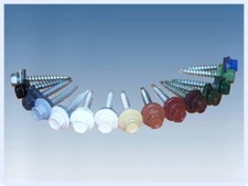 Schrauben Trapezblech Dach selbstbohrend farbig + Dichtung 