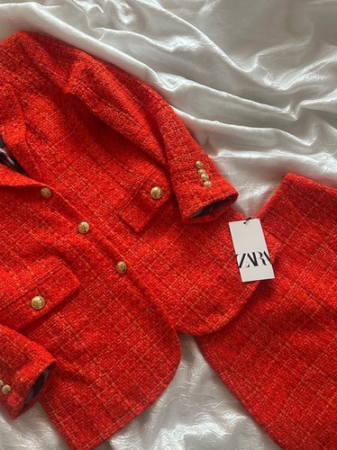 Zara tweed set anzüg - zara,