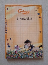 DiddlSammlung Block DIN A6 Namensblock/Aufkleber "Franziska" mit Galupy (unvoll)