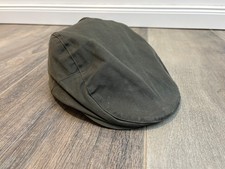 Wax-Cotton Flatcap olivgrün