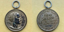 Sieger-Medaille 1. Bundesfest Stuttgart Juli 1949 Landessportbund Württ. Messing