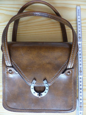 Designer Handtasche/ Hufeisen,  Braun -  Pferdesport, Reitersport