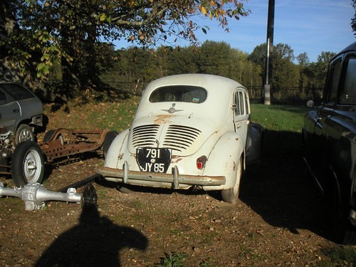 Renault 4cv aufbruch nach - renault,