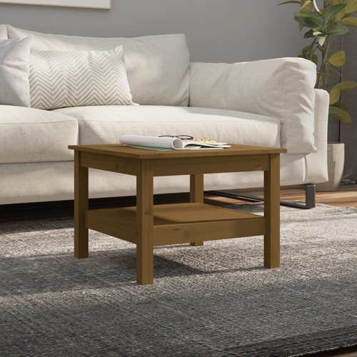 Couchtisch honigbraun 55x55x40 - honigbraun,