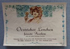 altes Weinetikett Musteretikett Etikett Label Oesrtricher Lenchen Illert Auheim