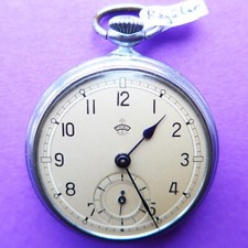 solide HERREN TASCHENUHR, "THIEL-Regular", Werk: UMF 1, gute Funktion, ca. 1930