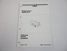 Remko AT25 Öl Heizautomat Bedienungsanleitung Ersatzteilliste