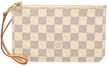 Pochette Neverfull Louis Vuitton Weiß Azur Original. Neu Ungetragen.