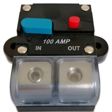 Sicherungsautomat PRO 100A 12V 24V Rückstellung Trennschalter KFZ Boot Solar KFZ