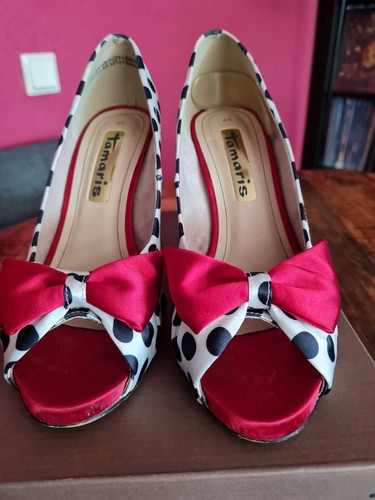 Tamaris peep toe pumps - tamaris, peep-toe