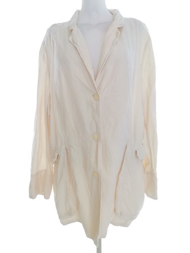 Lagenlook jacke beige leinen - lagenlook,