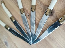 Laguiole 6 Messer Elfenbeinfarben Neu im Karton