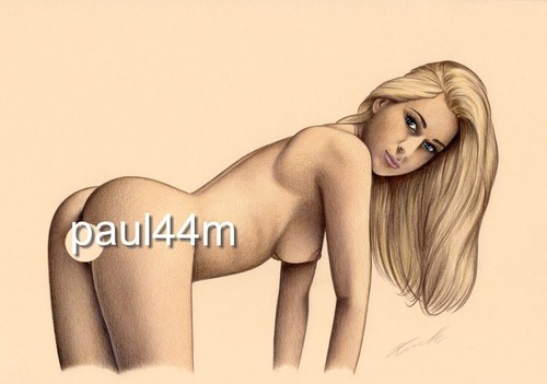 Nude art woman aktzeichnung - woman,