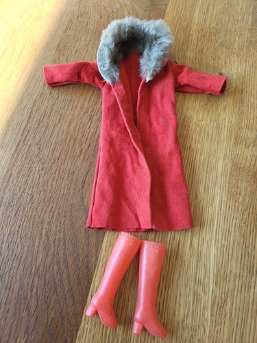 Barbie vintage roter veloursl - vintage,