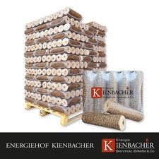 Nestro Zugloch Holzbriketts 100-1000kg Palette Hartholz Buche Eiche Holz Brikett