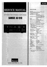 Service Manual-Anleitung für Sansui AU-919 