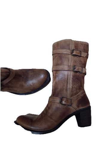 Stiefel leder damen braun - stiefel,