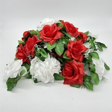 DOPPEL Herz Auto Schmuck Braut Paar Rose Deko Dekoration Autoschmuck Hochzeit Ca