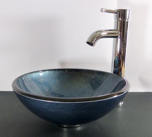 Aufsatz glas waschbecken grau - waschbecken,