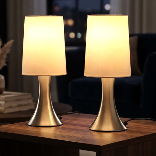 Touchlampe 2er set weiß - set,