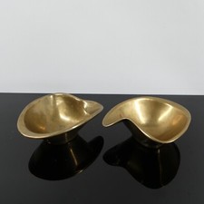 Vintage 2 geschwungene Messing