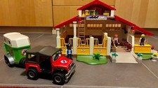 Playmobil Großer Pferdehof, Transporter, Reitturnier, Pferde, ganz viel Zubehör!