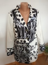 Alexo Damen Jacke*Blazer*Weiß/Punkte*Materialmix*Gr. 36,38*