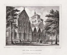 Hildesheim Dom Niedersachsen Stahlstich engraving Poppel/Osterwald 1840
