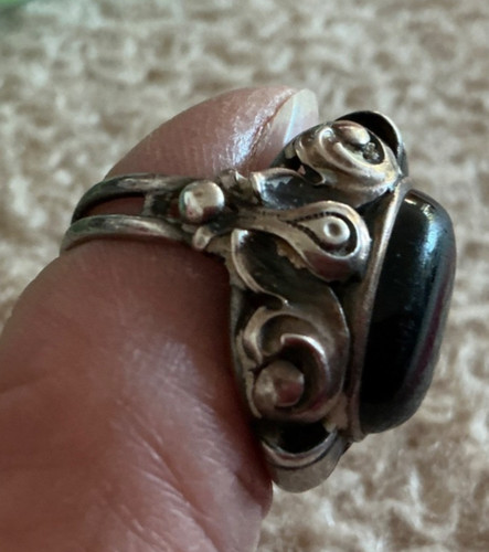 Silberring jugendstil mit - silberring,,