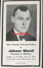 Sterbebild wwii soldat - sterbebild,