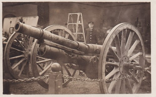 Foto erobertes geschütz - ak,