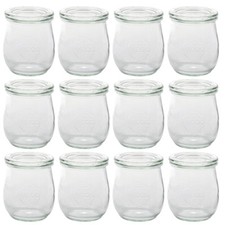 12x Weck Einweckglas Tulpe